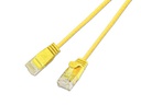 SLIM Slimpatchkabel  Cat 6, UTP, 7.5 m, Gelb