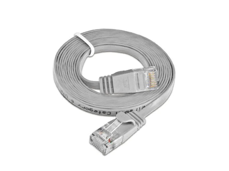 SLIM Slimpatchkabel  Cat 6, UTP, 7.5 m, Grau