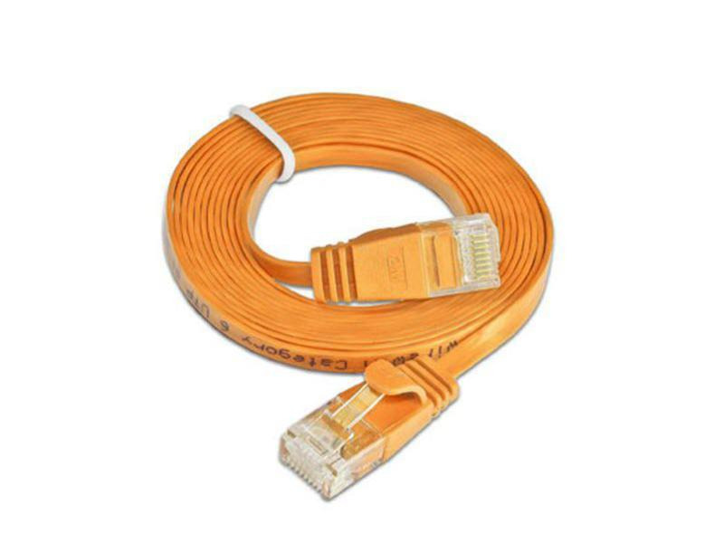 SLIM Slimpatchkabel  Cat 6, UTP, 7.5 m, Orange