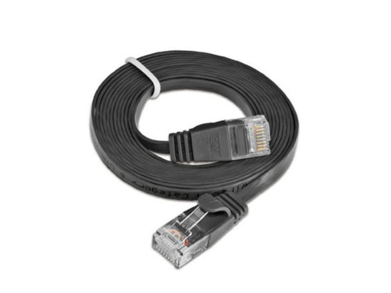 SLIM Slimpatchkabel  Cat 6, UTP, 7.5 m, Schwarz
