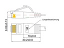 SLIM Slimpatchkabel  Cat 6, UTP, 7.5 m, Schwarz