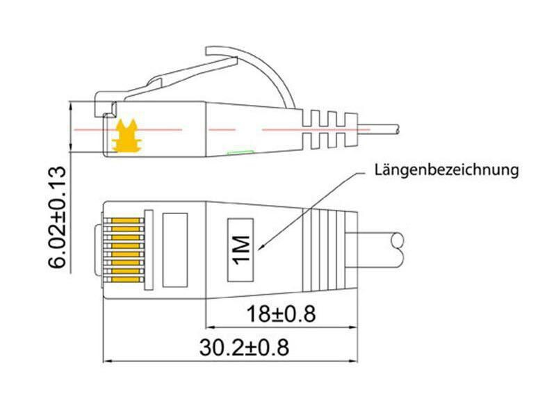 SLIM Slimpatchkabel  Cat 6, UTP, 7.5 m, Violett