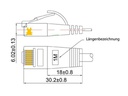 SLIM Slimpatchkabel  Cat 6, UTP, 7.5 m, Violett