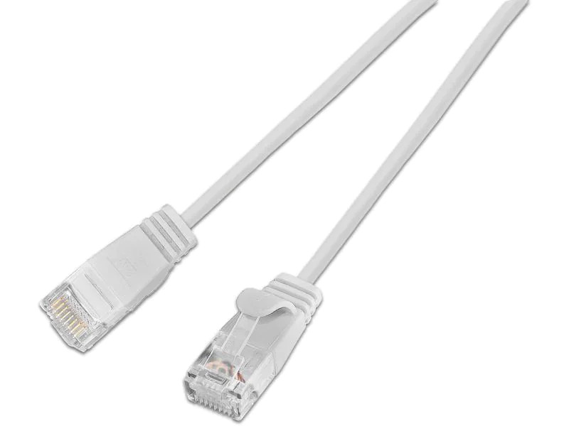 SLIM Slimpatchkabel  Cat 6, UTP, 7.5 m, Weiss