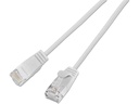 SLIM Slimpatchkabel  Cat 6, UTP, 7.5 m, Weiss