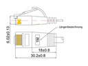 SLIM Slimpatchkabel  Cat 6, UTP, 7.5 m, Weiss