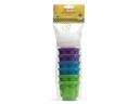 Ibili Vorratsbehälter Set 6 Stück, 0.25 l, Blau/Grün/Violett