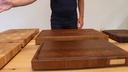 Kai Schneidebrett 39 cm  x 26 cm Dunkelbraun