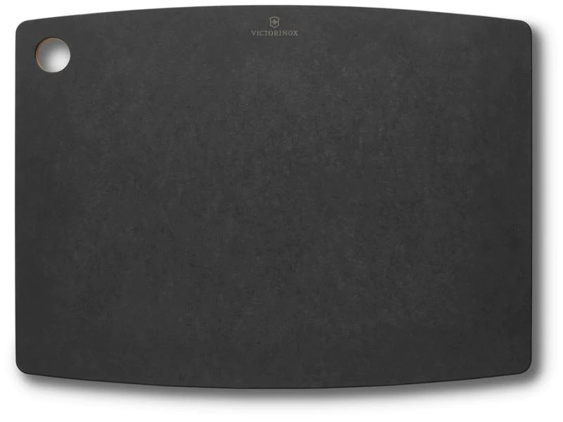 Victorinox Schneidebrett Kitchen Saftrille, 44.4 cm x 33 cm, Schwarz
