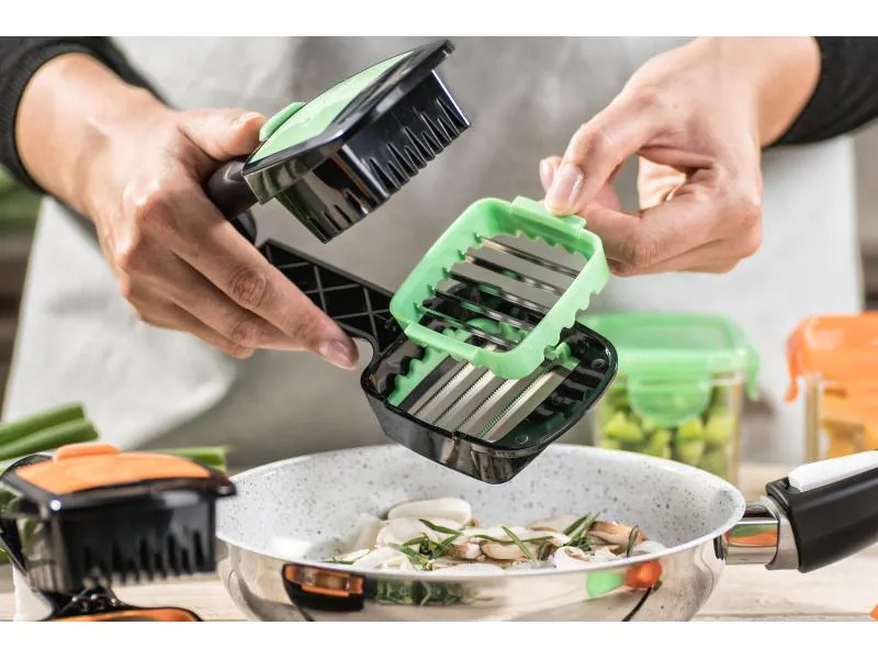 Genius Gemüseschneider Quick  7-teilig, Grün