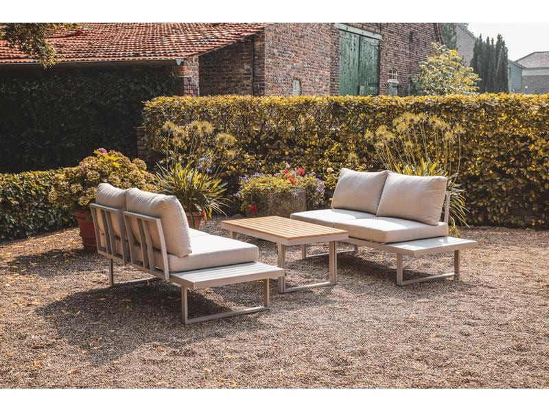 Greemotion Loungeset Aruba, Grau, 3 Sitzplätze