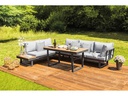 Greemotion Loungeset San Jose, Grau, 4 Sitzplätze