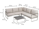Greemotion Loungeset Sydney, Beige, 4 Sitzplätze