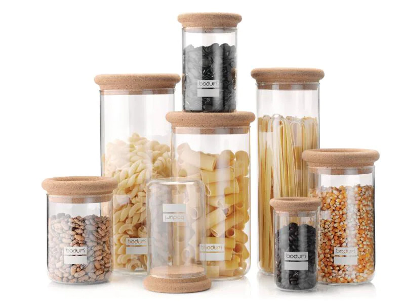 Bodum Vorratsglas Yohki Kork 1.9 l, Transparent