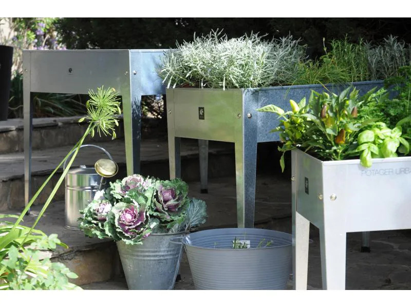 Herstera Hochbeet 100 x 40 x 84cm Urban Garden Galvanisiert