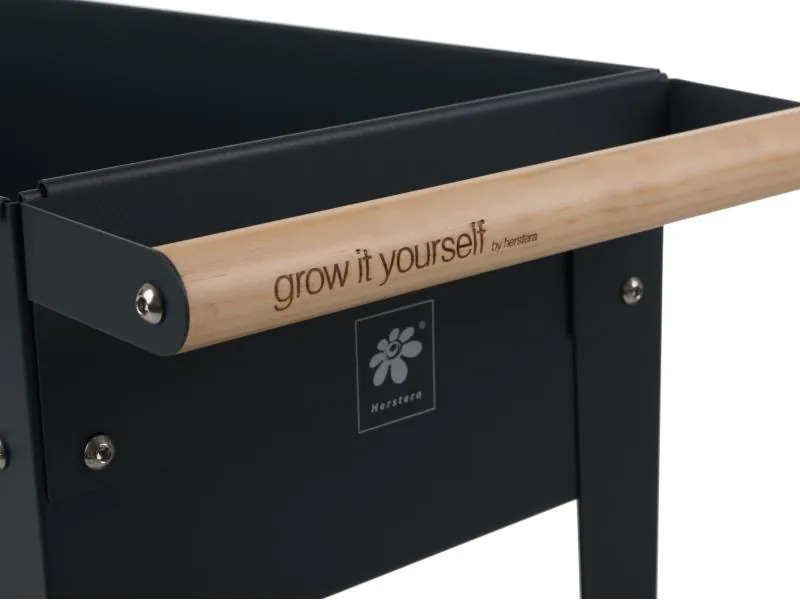 Herstera Hochbeet Urban Garden Trolley 75 x 35 x 80cm, Anthrazit