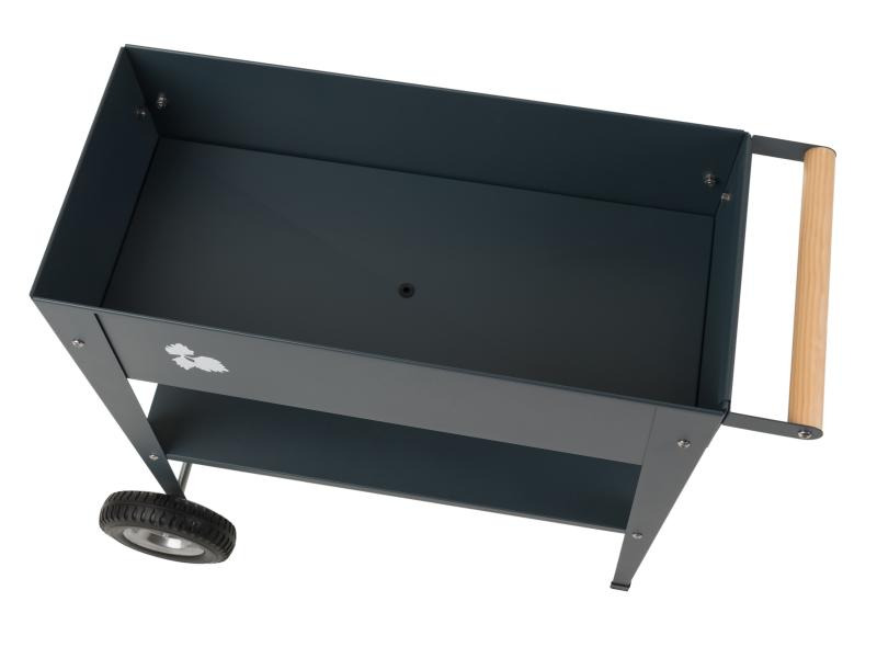 Herstera Hochbeet Urban Garden Trolley 75 x 35 x 80cm, Anthrazit