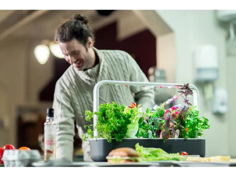 Click and Grow Kräutertopf Smart Garden 9 Dunkelgrau