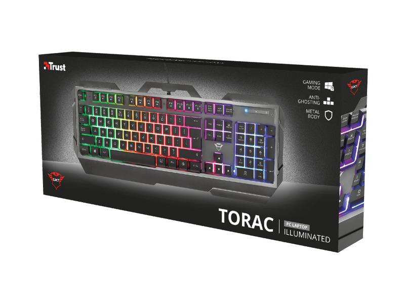 Trust Gaming-Tastatur GXT 856 Torac QWERTZ (CH) Layout