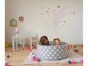 Knorrtoys Bällebad Grey White Stars 300 Bälle creme/grey/rose