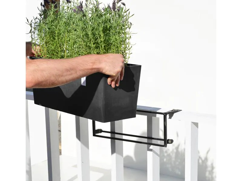 Ecopots Pflanzentopf Hanging Bruges 55 Dunkelgrau