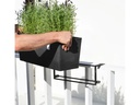 Ecopots Pflanzentopf Hanging Bruges 55 Dunkelgrau