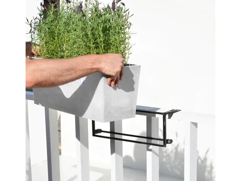 Ecopots Pflanzentopf Hanging Bruges 55 Hellgrau