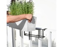 Ecopots Pflanzentopf Hanging Bruges 55 Hellgrau