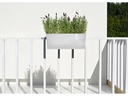 Ecopots Pflanzentopf Hanging Bruges 55 Hellgrau