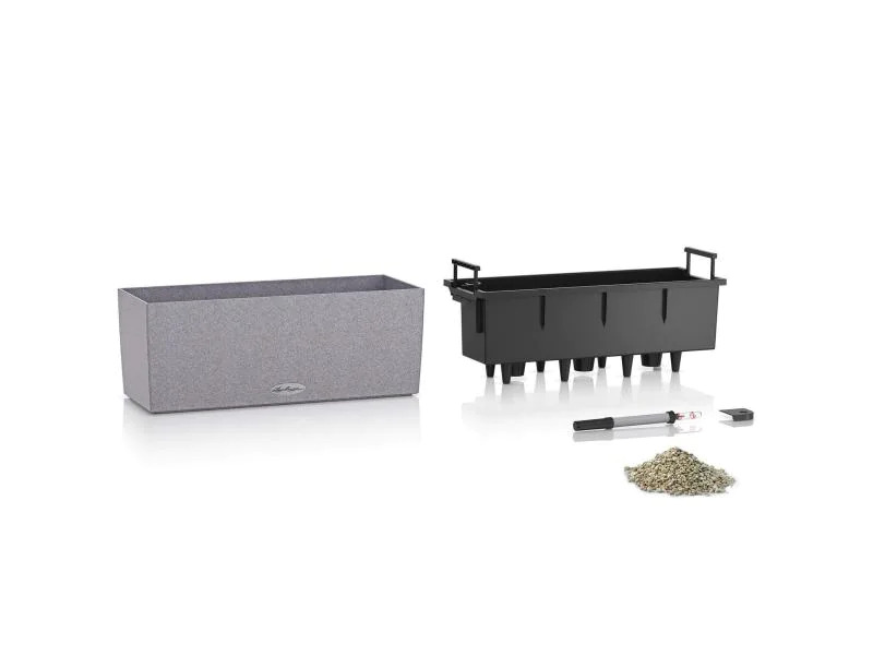 Lechuza Blumentopf BALCONERA Stone 50 Hellgrau