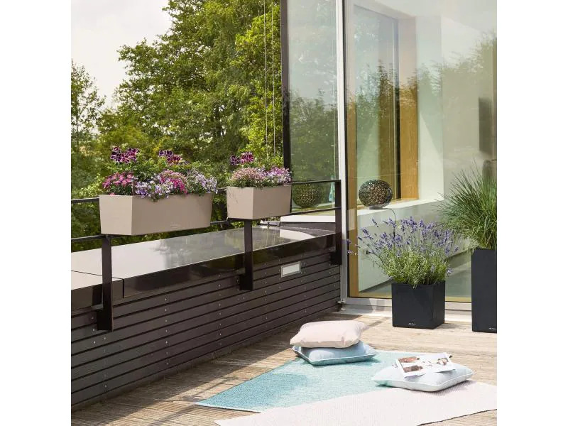 Lechuza Blumentopf BALCONERA Stone 80 Beige
