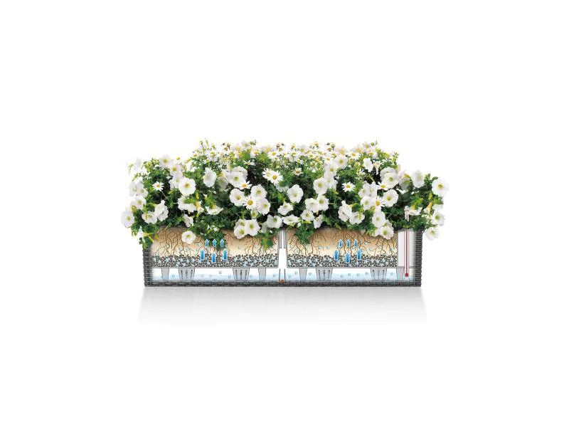 Lechuza Blumentopf Balconera Cottage 80 Weiss