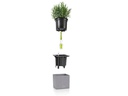 Lechuza Blumentopf CANTO Stone 14 Schwarz