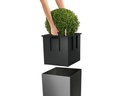 Lechuza Blumentopf Cube 30 Weiss hochglanz