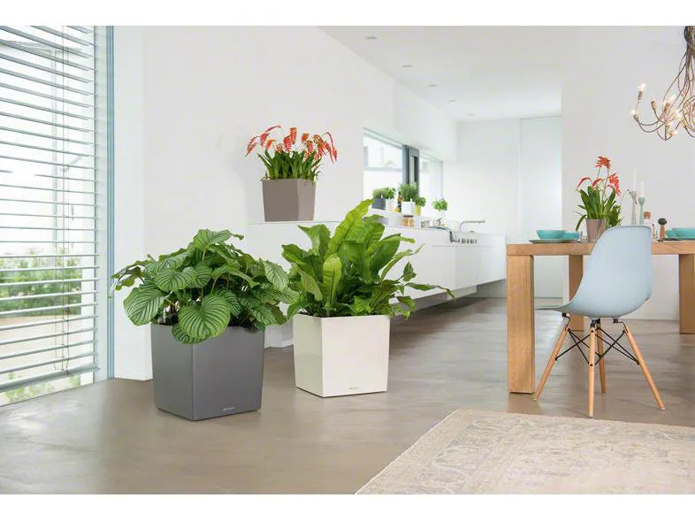 Lechuza Blumentopf Cube 30 Weiss hochglanz