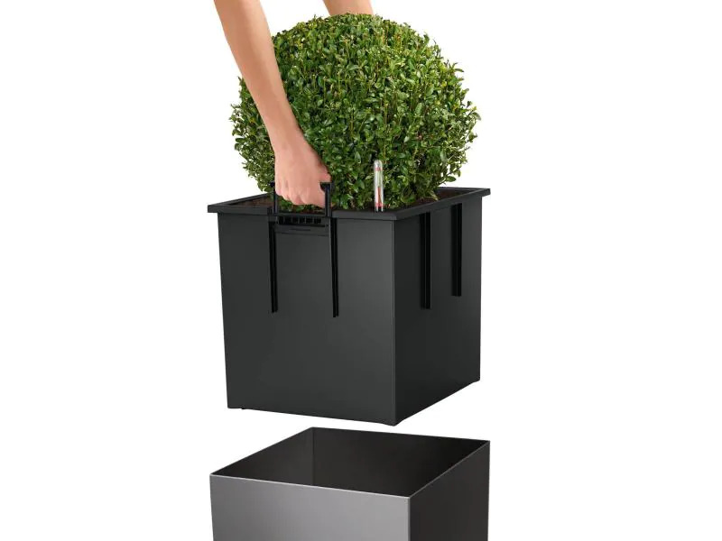 Lechuza Blumentopf Cube 40 Anthrazit