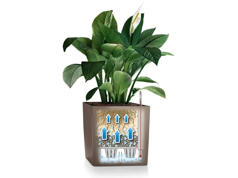Lechuza Blumentopf Cube 40 Anthrazit