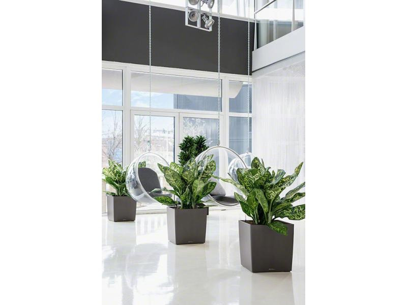 Lechuza Blumentopf Cube 50 Anthrazit metallic