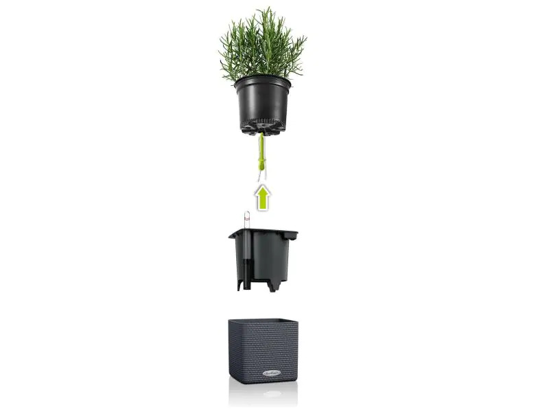 Lechuza Blumentopf Cube Color 14 Weiss