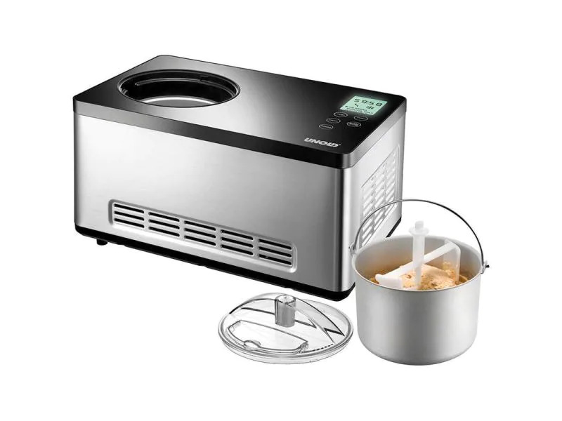 Unold Glacemaschine Gusto 2 l, Silber/Grau