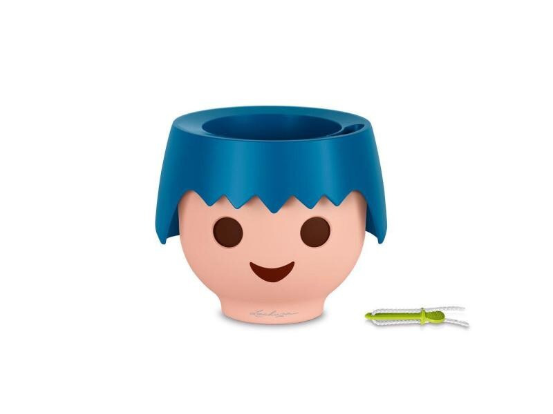 Lechuza Pflanzentopf OJO Blau