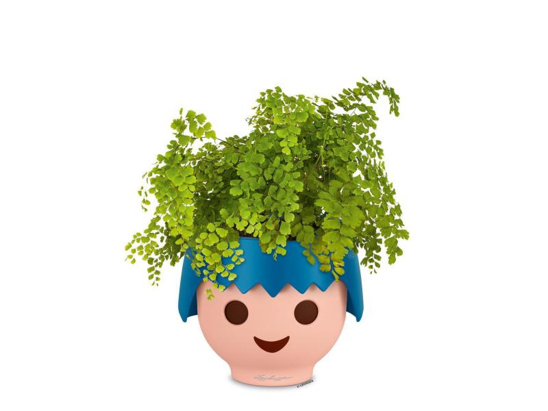 Lechuza Pflanzentopf OJO Blau