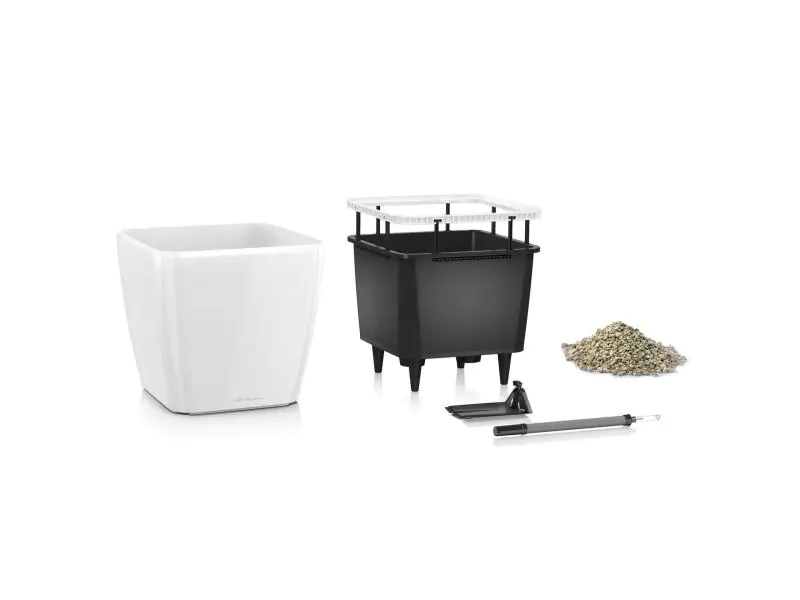 Lechuza Pflanzentopf Quadro Premium 21 LS Weiss