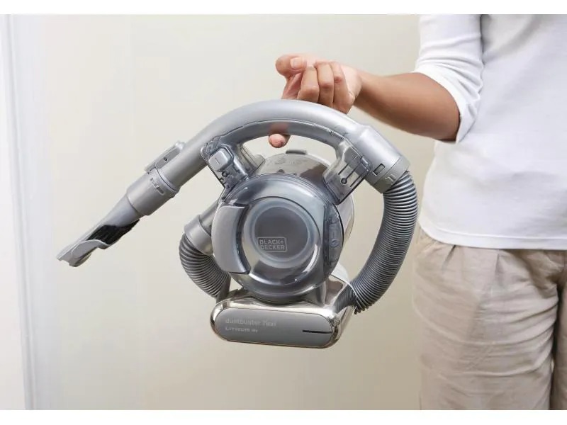 BLACK+DECKER Akku-Handsauger Dustbuster Flexi Silber