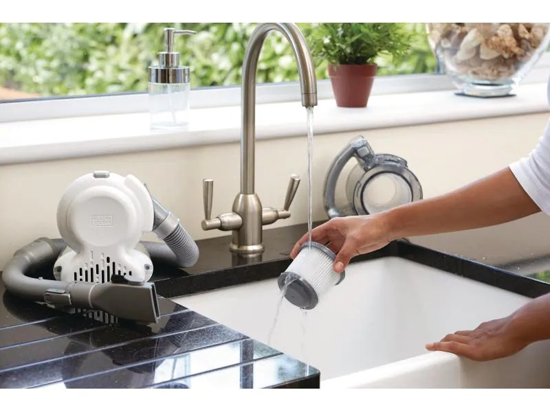 BLACK+DECKER Akku-Handsauger Dustbuster Flexi Silber