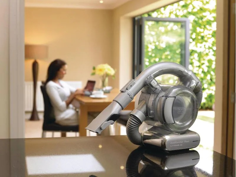 BLACK+DECKER Akku-Handsauger Dustbuster Flexi Silber