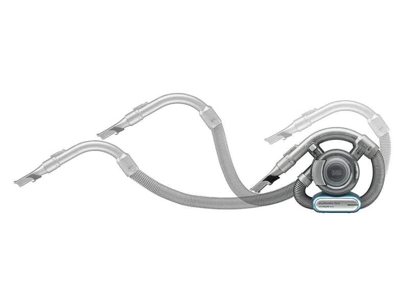 BLACK+DECKER Akku-Handsauger Dustbuster Flexi Silber, Blau