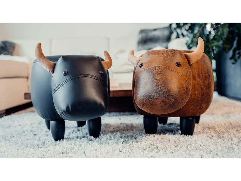 zoosy Kinderhocker Kuh Nero Schwarz