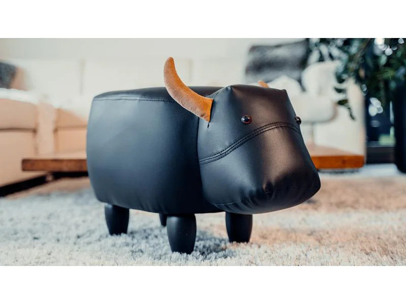 zoosy Kinderhocker Kuh Nero Schwarz