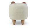 zoosy Kinderhocker Schaf Berta Weiss